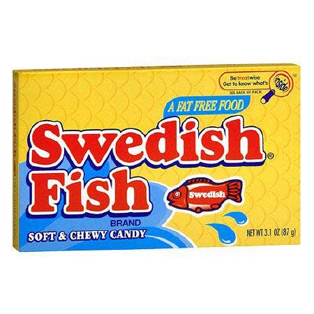 Long Island Candy Factory - Wholesale Gummy - Swedish Fish Red 3.1 ounce 12 count theater box0