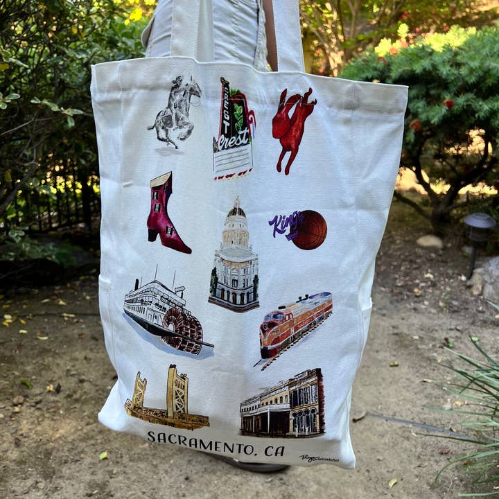 PriyaOriginalsArt - Wholesale Tote Bag - Women's - Sacramento favorites canvas tote2