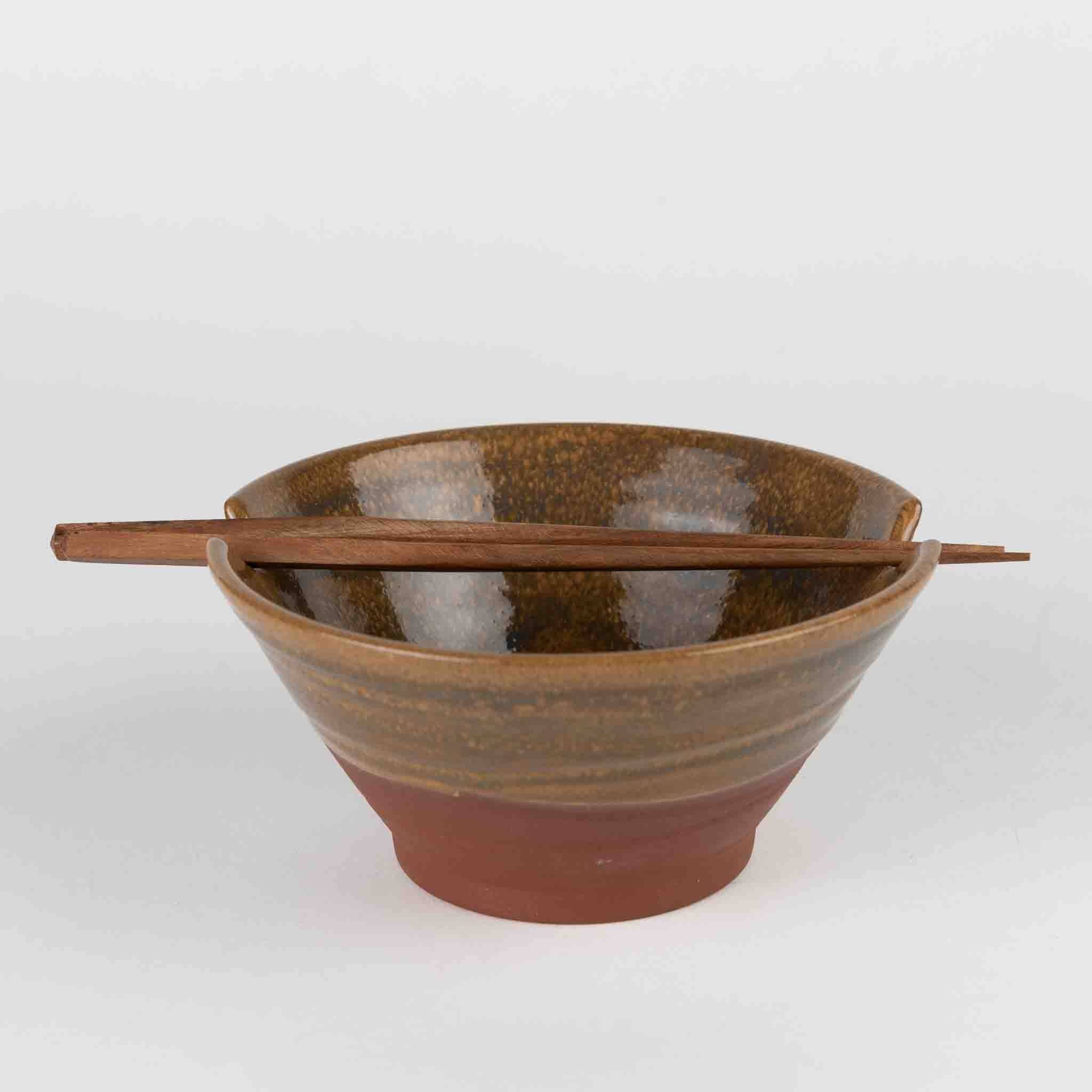 Ten Thousand Villages - Wholesale Serve Bowl - Chopsticks & Terracotta Bowl Set2