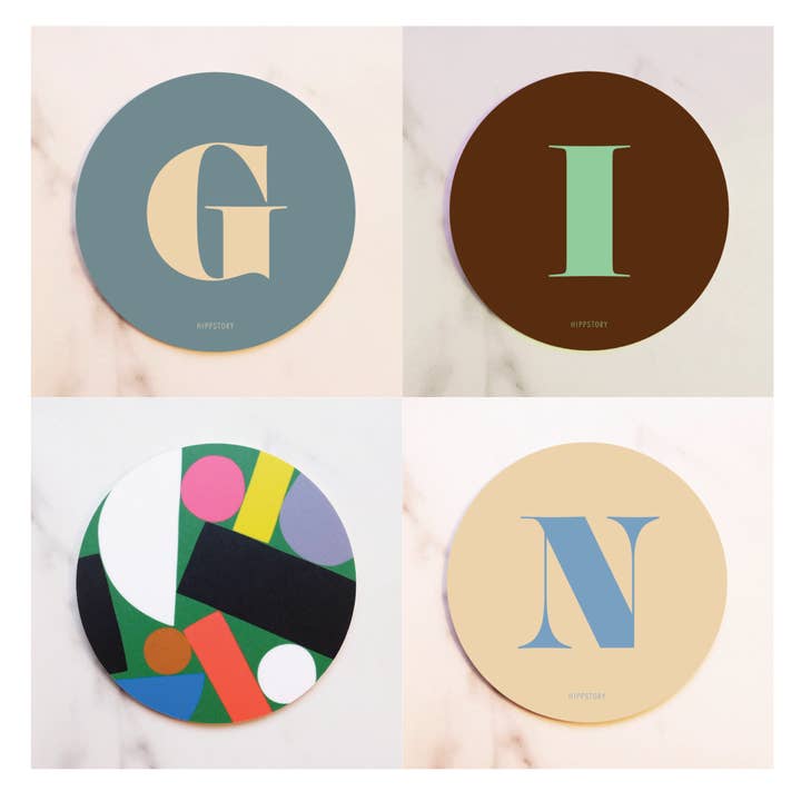 Hippstory - Wholesale Coasters - White Puzzle Coaster - Letter N4