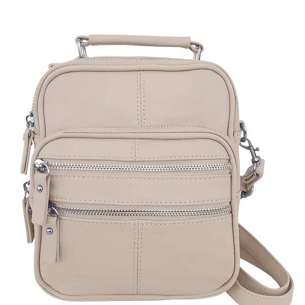 Roma Leathers, Inc. - Wholesale Crossbody Bag - Women's - RM005A cowhide leather handbag crossbody