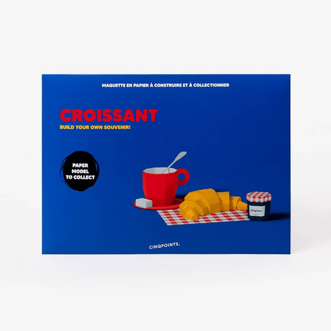 Today is Art Day - Wholesale DIY Craft Kit - 3D PAPERFOOD CROISSANT by Cinqpoints