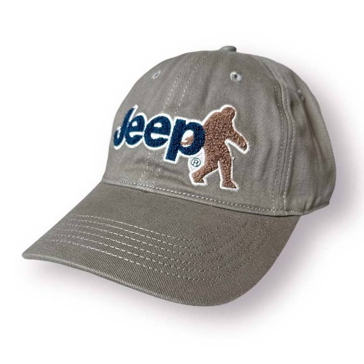 Detroit Shirt Co. - Wholesale Baseball Cap - Unisex - Hat - Jeep Chino Twill with Chenille Sasquatch Patch