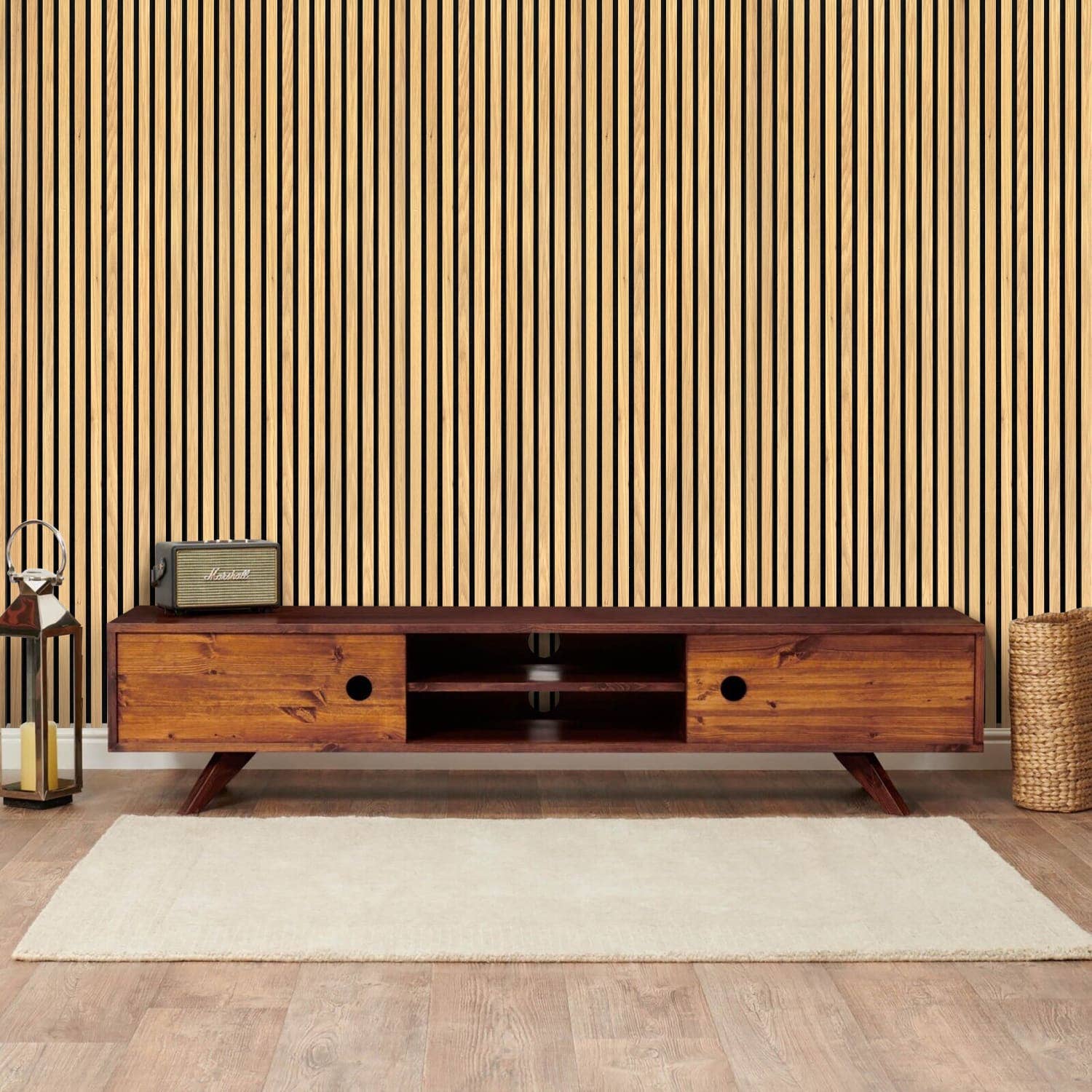 Jobu Home – wholesale Wall Accent – Natural Oak Acoustic Wall Panels7