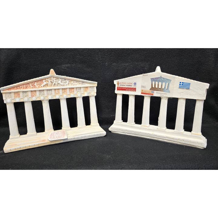 2 Greeks Inc - Wholesale Decorative Tabletop Object - Free-Standing Parthenon Facade - Handcrafted Replica