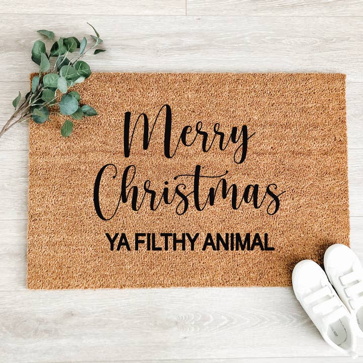 Feliz Navidad Ya Filthy Animal Felpudo para venta al por mayor de Luxe Lumber Co.