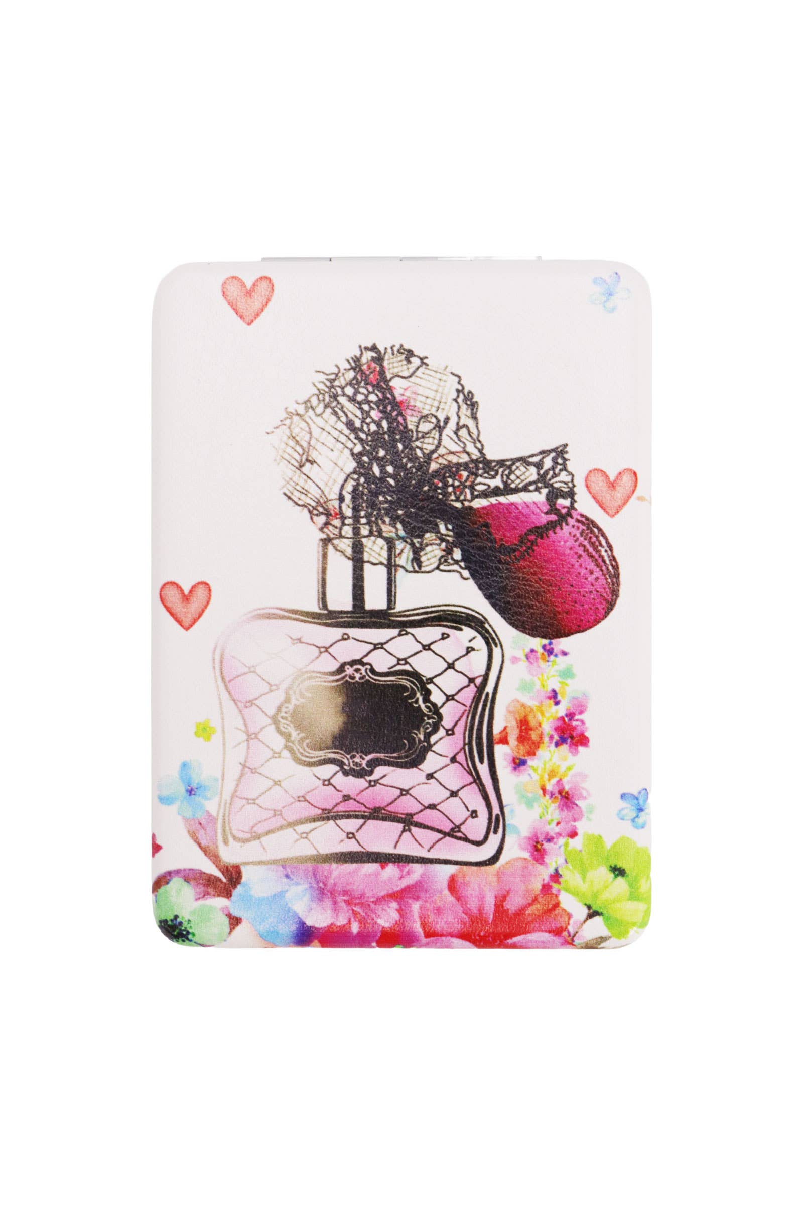 ASSORTED Perfumes Floral Makeup Mirror - 12 Pcs for wholesale on Faire3