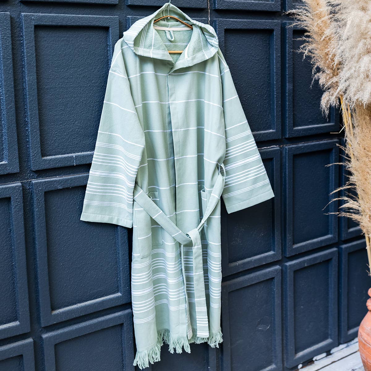 Kikoya – wholesale Robe – Unisex – Terrybacked Bathrobe Turkish Cotton Light Weight Hood Quick 20