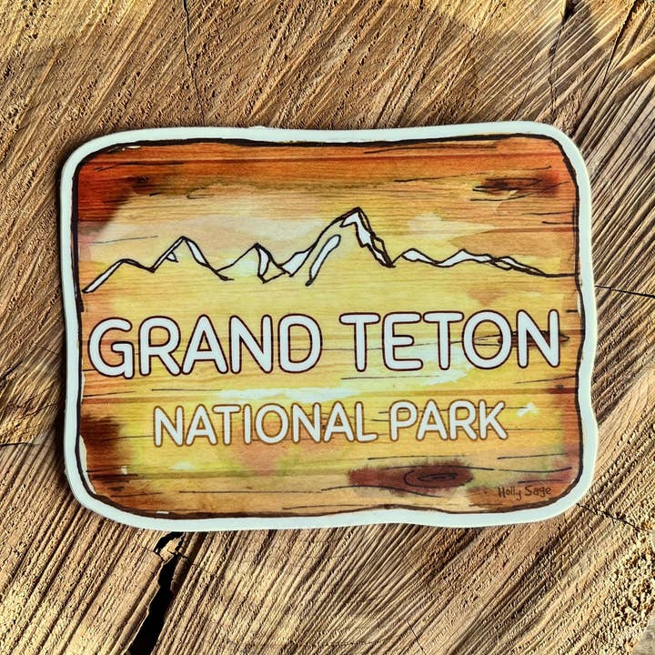 National Park Sign Sticker for wholesale by Holly Sage Art