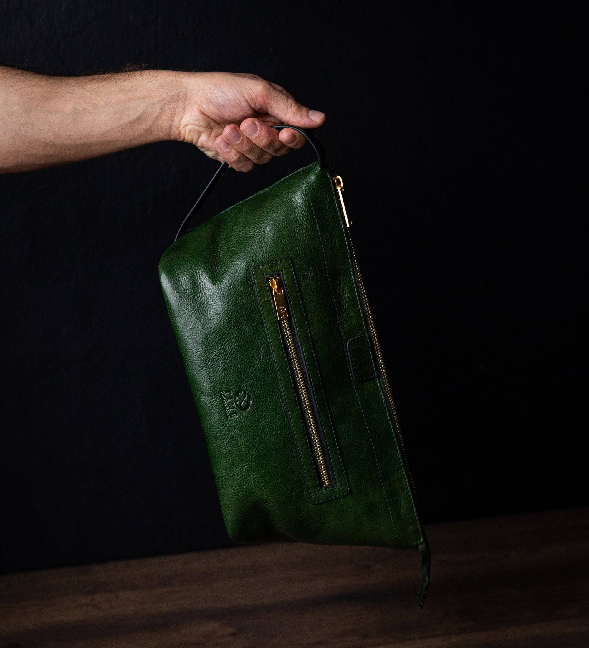 Time Resistance – Großhandel Schmink-/Kosmetiktasche – Leder-Kosmetiktasche Dopp-Kit - Ragtime30