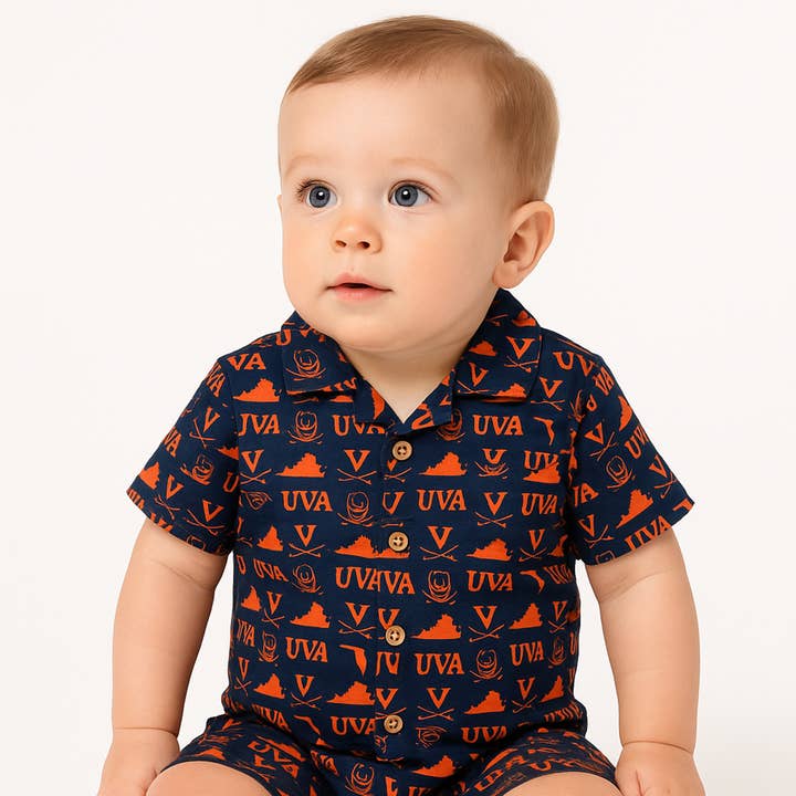 Unisex twillknäppt onesie | Virginia för wholesale av Stewart Simmons