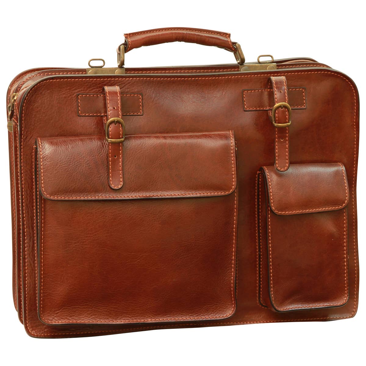 Old Angler Firenze - Wholesale Briefcase - Unisex - Leather Briefcase10