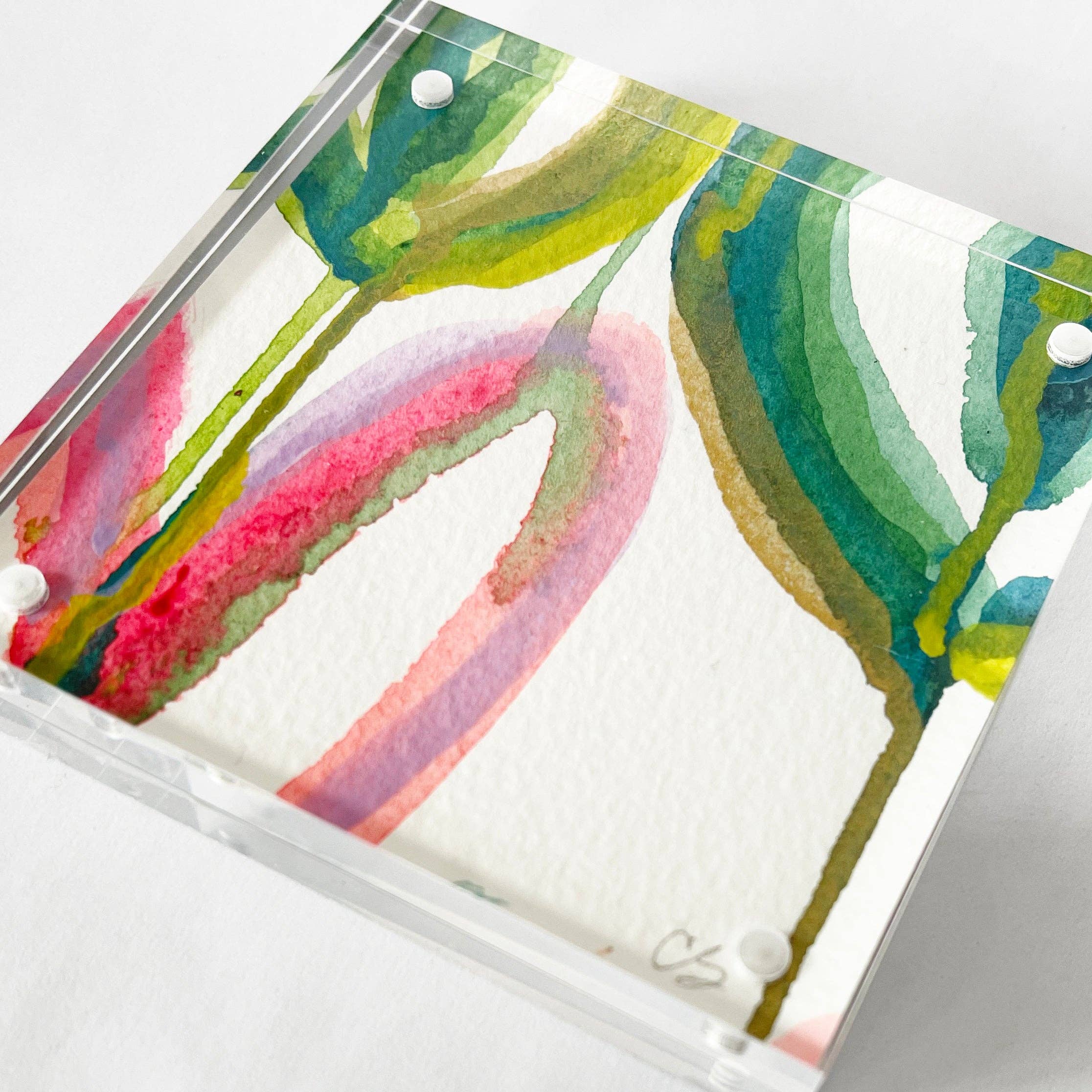 Carrie Song Art - Wholesale Painting/Drawing - Acrylic Block Heart Painting0