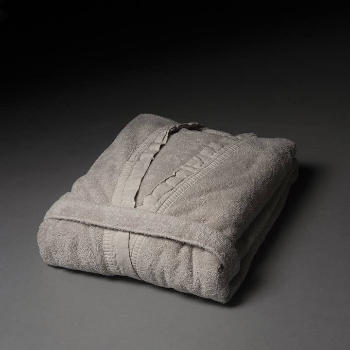 UNOCASADESIGN – Großhandel Bademantel – Unisex – Stone-Washed Baumwoll-Kimono-Bademantel aus Leinen8