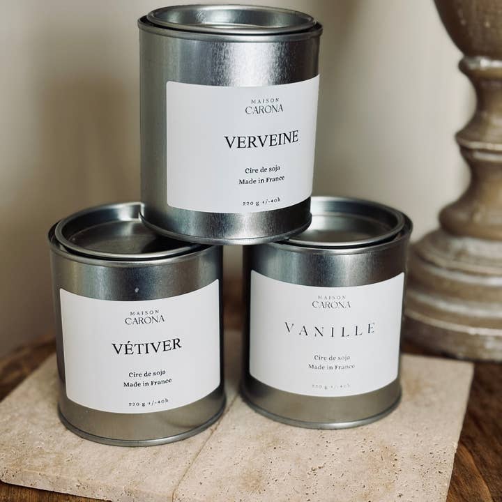 Maison Carona - Wholesale Travel Candles - Alu Candle - scented candle 225 ml1