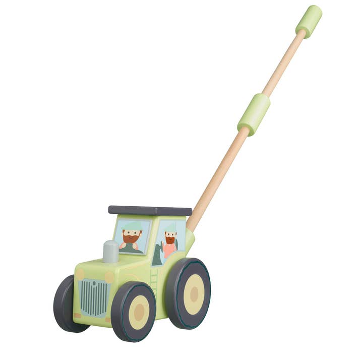 Orange Tree Toys - Wholesale Toy Car/Truck - Kids - NEW! Tractor Wooden Boxed Push Along