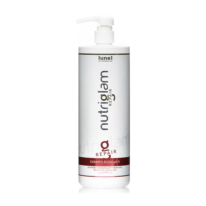 Shampoo acido Nutriglam Repair pH 5 1.000 ml per la vendita all'ingrosso da parte di LUNEL COSMETICS