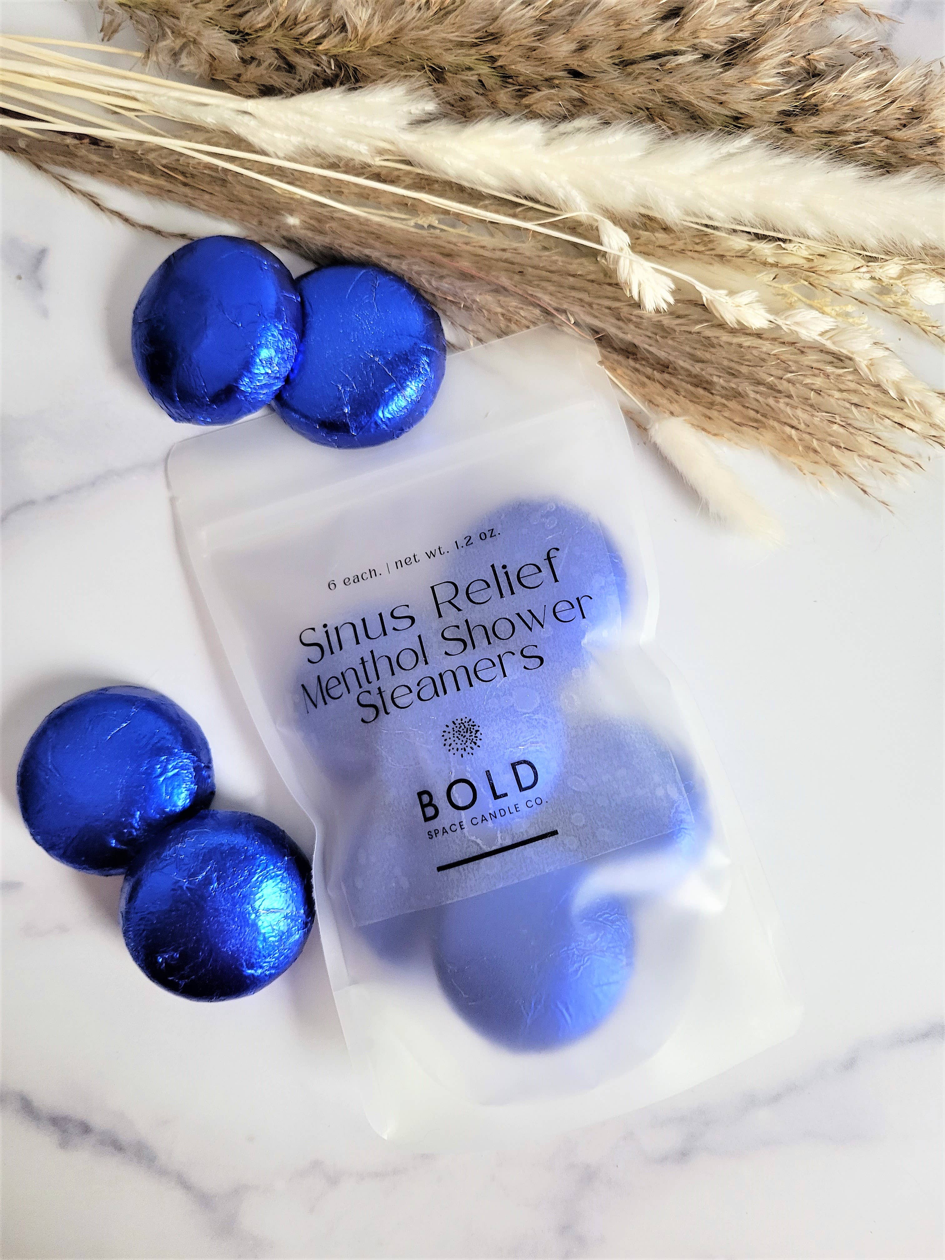 Bold Space Candle Co. - Wholesale Shower Steamer/Bomb - Sinus Relief Shower Steamer – Eucalyptus & Rosemary- 6 pack4