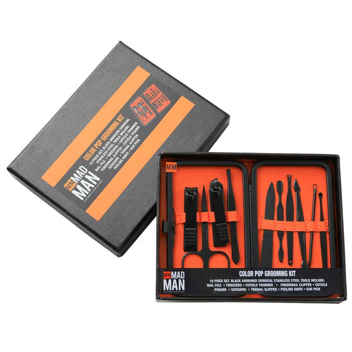 Mad Man - Wholesale Travel Set - Color Pop | 10-Piece Men's Grooming Kit1