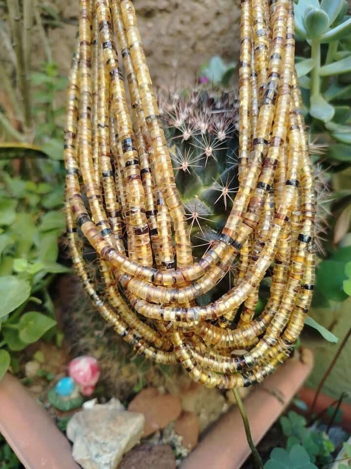 OllinMexica - Wholesale Beads - Bandes de perles d'ambre mexicain authentique de la région du Chiapas - Naturel et authentique1