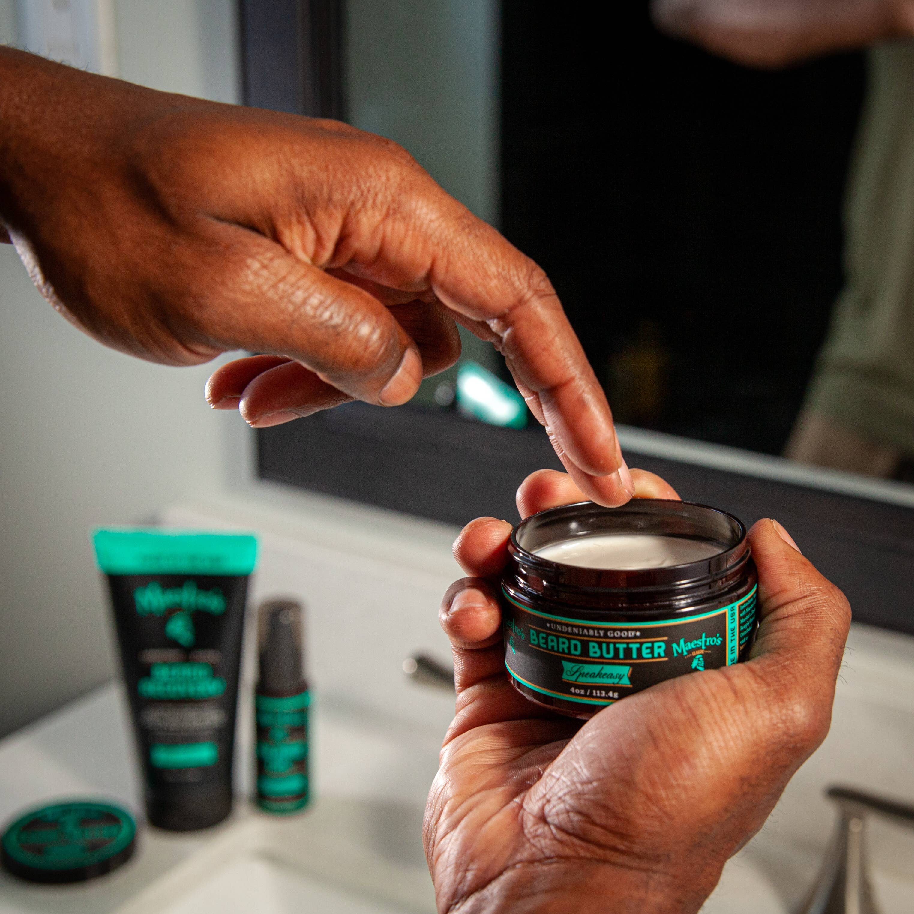 Maestro's Classic - Vendita all'ingrosso Prodotti per la barba - Maestro Classic 4oz. Burro da barba - Speakeasy Blend6