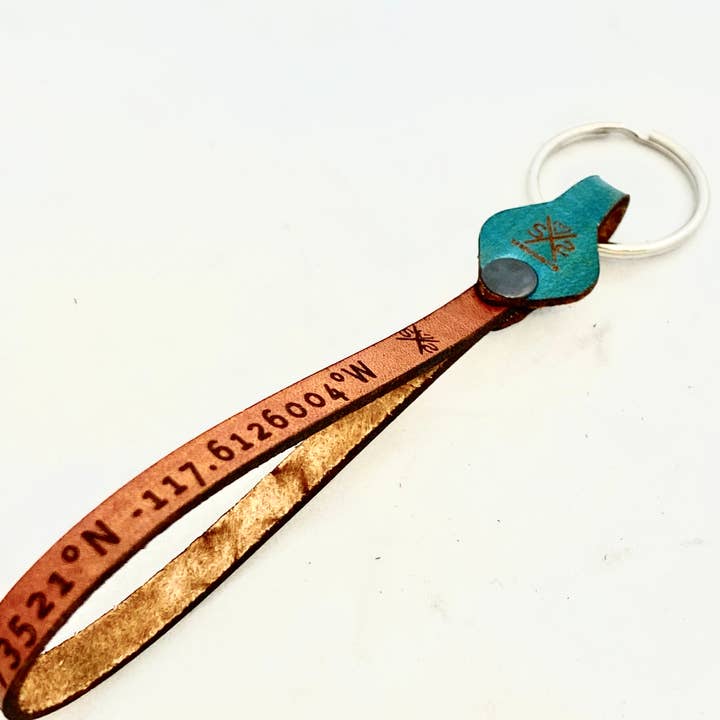 CUSTOM Keychain GPS Coordinates for wholesale by Sandpoint Laser Works