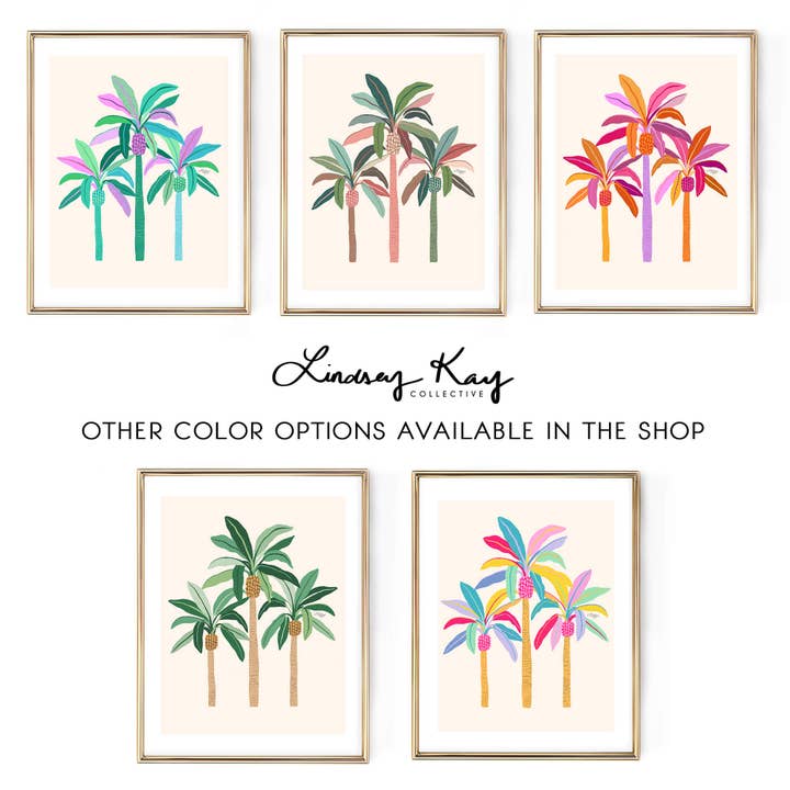 Lindsey Kay Collective - Wholesale Art Print - Palm Trees Illustration - Art Print