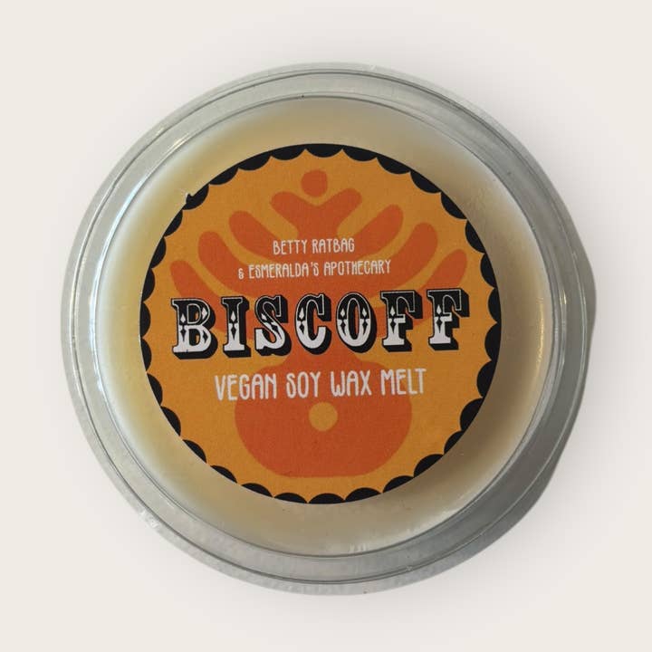 Biscoff Wax Melt Pot for wholesale by Betty Ratbag