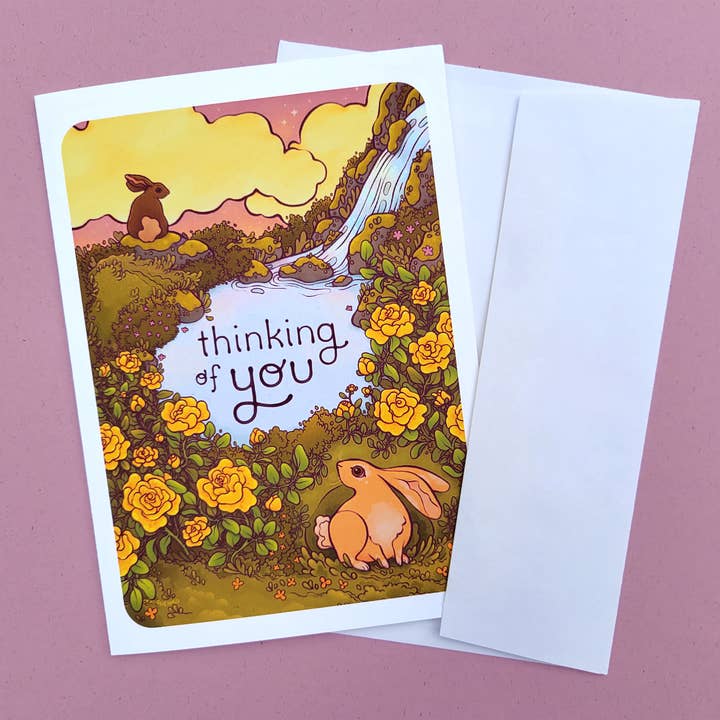Kuguenko Illustration - Wholesale Thinking of You Card - Thinking of You - Greeting Card, 5x7 in.1