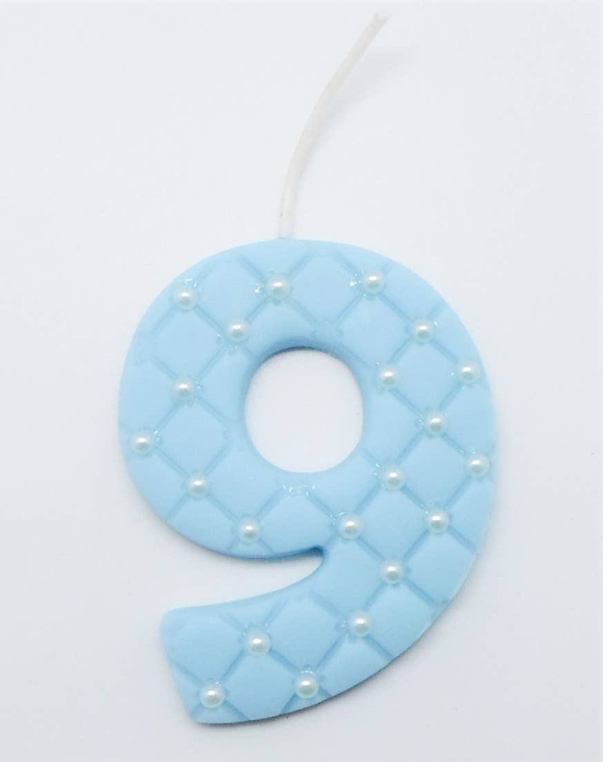 Atiladecor, Artesanato Lda - Wholesale Cake/Cupcake Topper - Cake Top In Shape “No. 9" With Pavio 8Cm U.V. 3Und.0