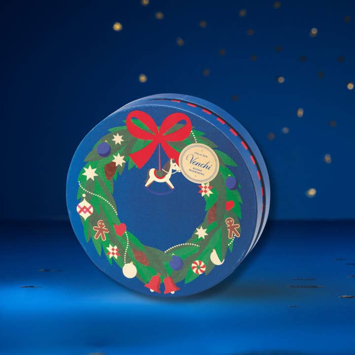 Large Round Christmas Chocolate Box - Holiday 2025 Gift Sets for wholesale by Venchi