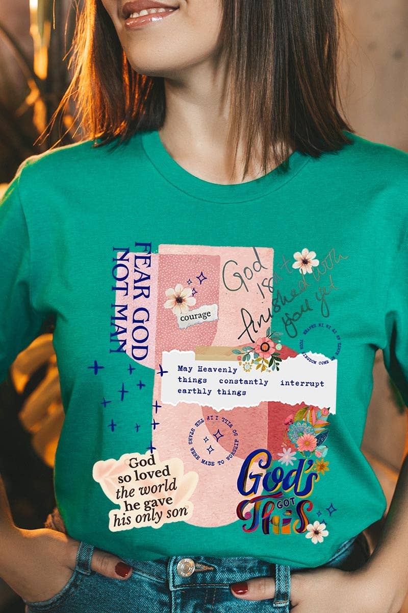 COLORBEAR – wholesale T-shirt med logga - Dam – Kristen collagegrafik t-shirt7