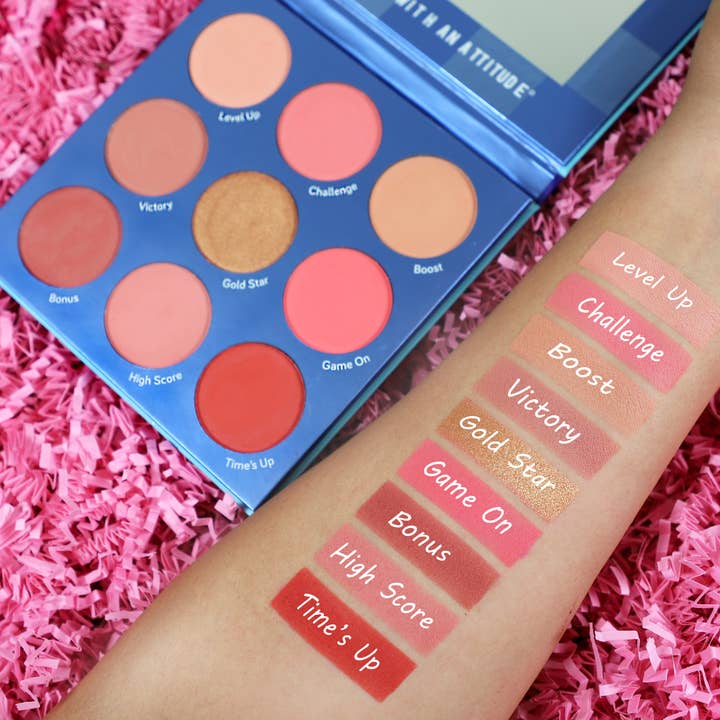 Rude Cosmetics - Wholesale Blush - Blush Crush 9 Color Blush Palette - Level Up2