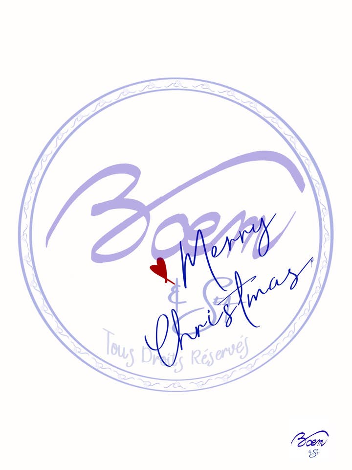 Julekort - Glædelig jul for engroshandel hos BOĒM & SEA