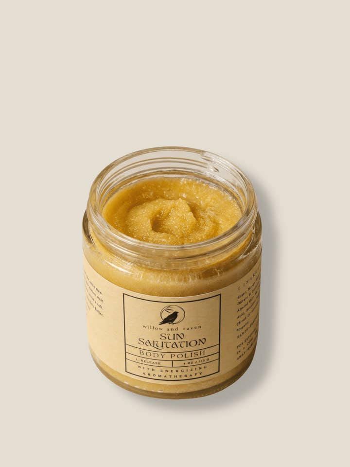 Gommage Corporel Salutation au Soleil pour la vente par Willow and Raven