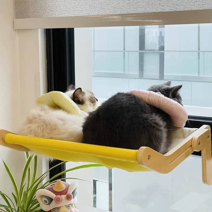 Robud & Mewoofun Official Store - Wholesale Pet Bed - Cat/Dog - Mewoofun Cat Pet Window Wooden Component Bed Hanging Cotton21