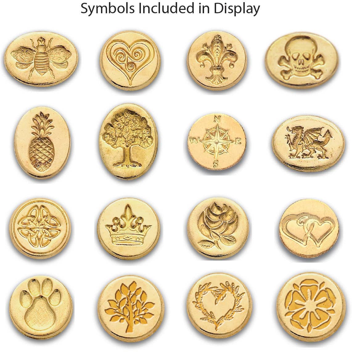 Freund Mayer & Co. - Wholesale Retailer Display - Paper & Novelty - Florentine Wax Seal Kits in Display  20-Symbols or Initials3