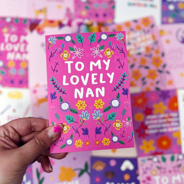 To My Lovely Nan Card for wholesale by Xoxo Designs by Ruth