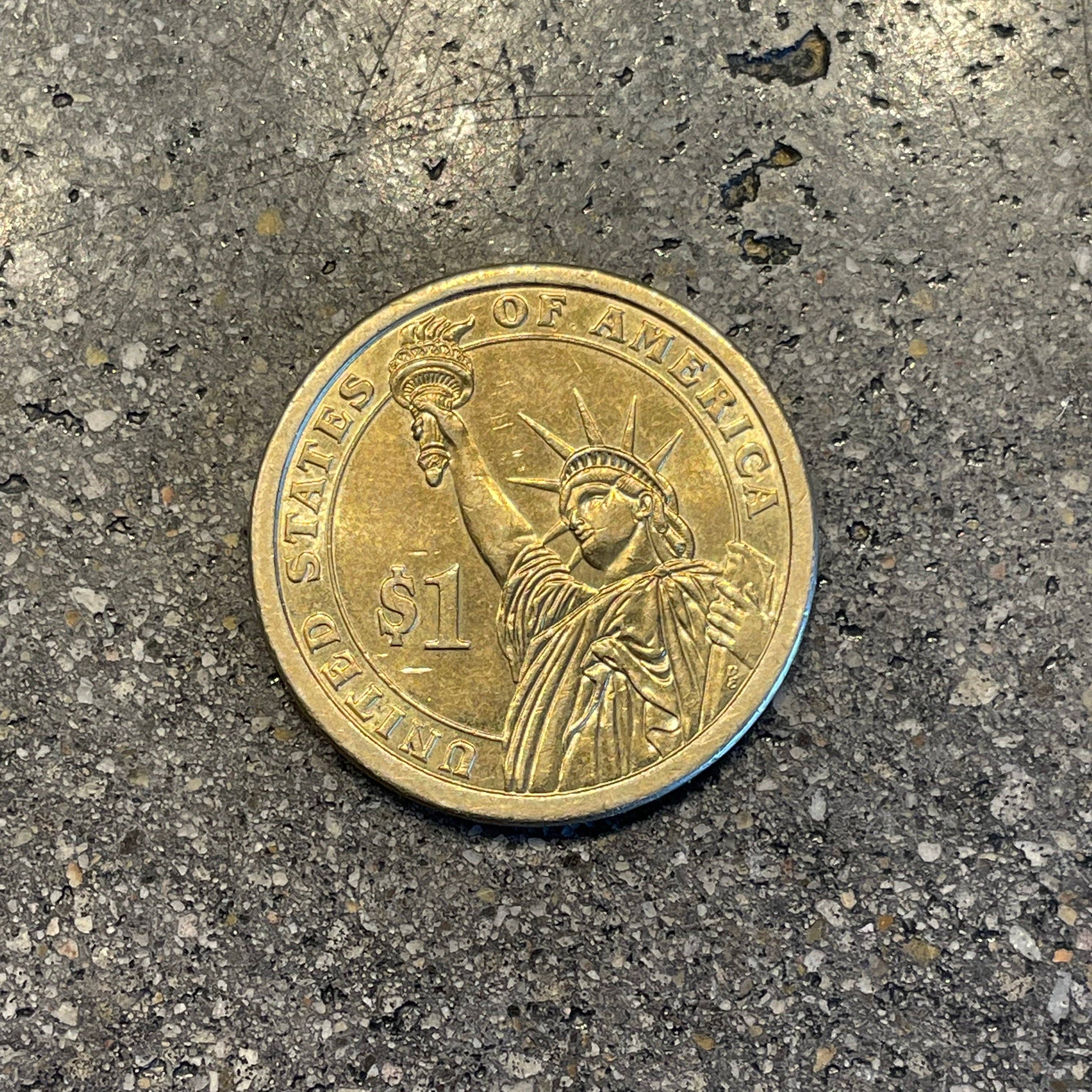 Mountainstruck Coin Rings and Jewelry - Wholesale Dangle Earrings - Presidential Dollar Coin Ring (reverse)5