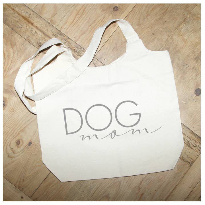 Dog mom / Natural Tote Bag for wholesale by Second Nature by Hand