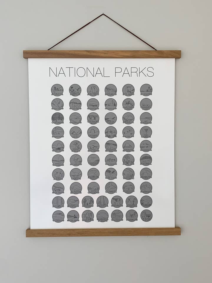 Magnetic Teak Wood Hanging Frame for wholesale by Waypoint Wanders