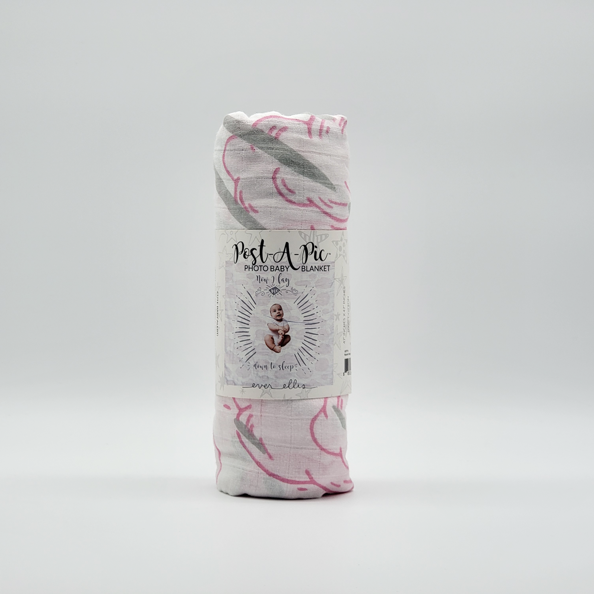 Crover - Wholesale Swaddle - Baby - 100% Cotton Pink Sleep Cloud Baby Swaddle Blanket1