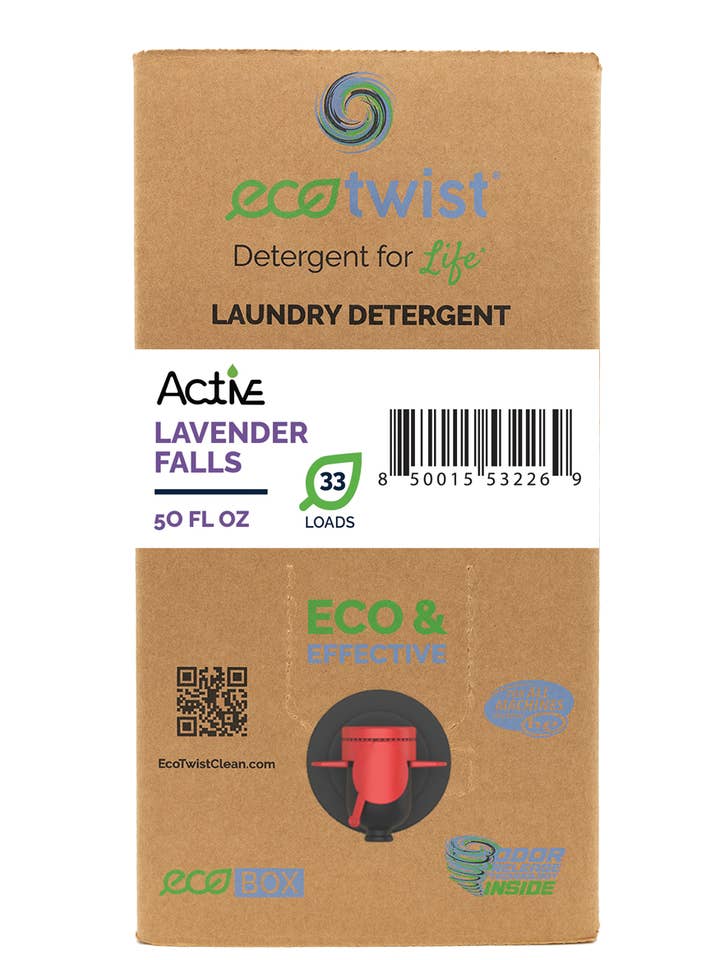 Active Laundry Detergent: Lavender Falls Scent for wholesale by EcoTwist Clean, Inc