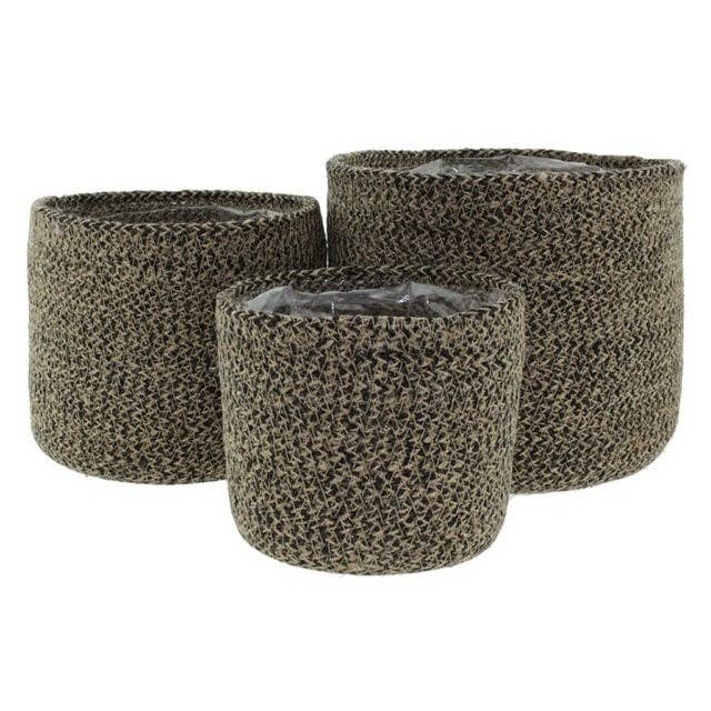 Papette Jute pot Set 3 brown for wholesale by Ceramics Limburg