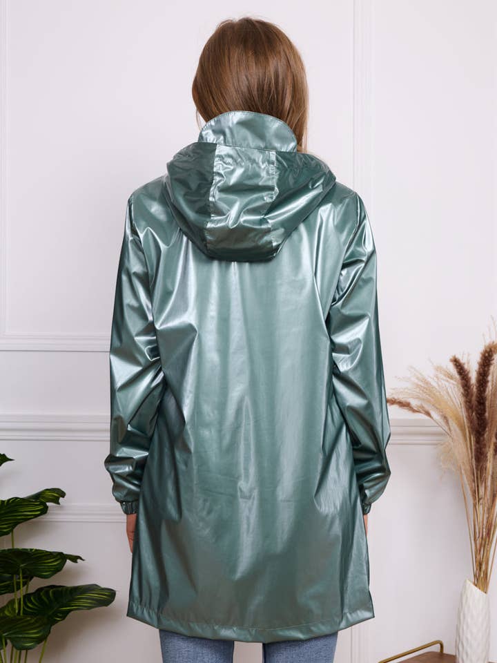 SOFTY - Vente Veste – femme - Blouson à capuche imperméable effet irisé S560217