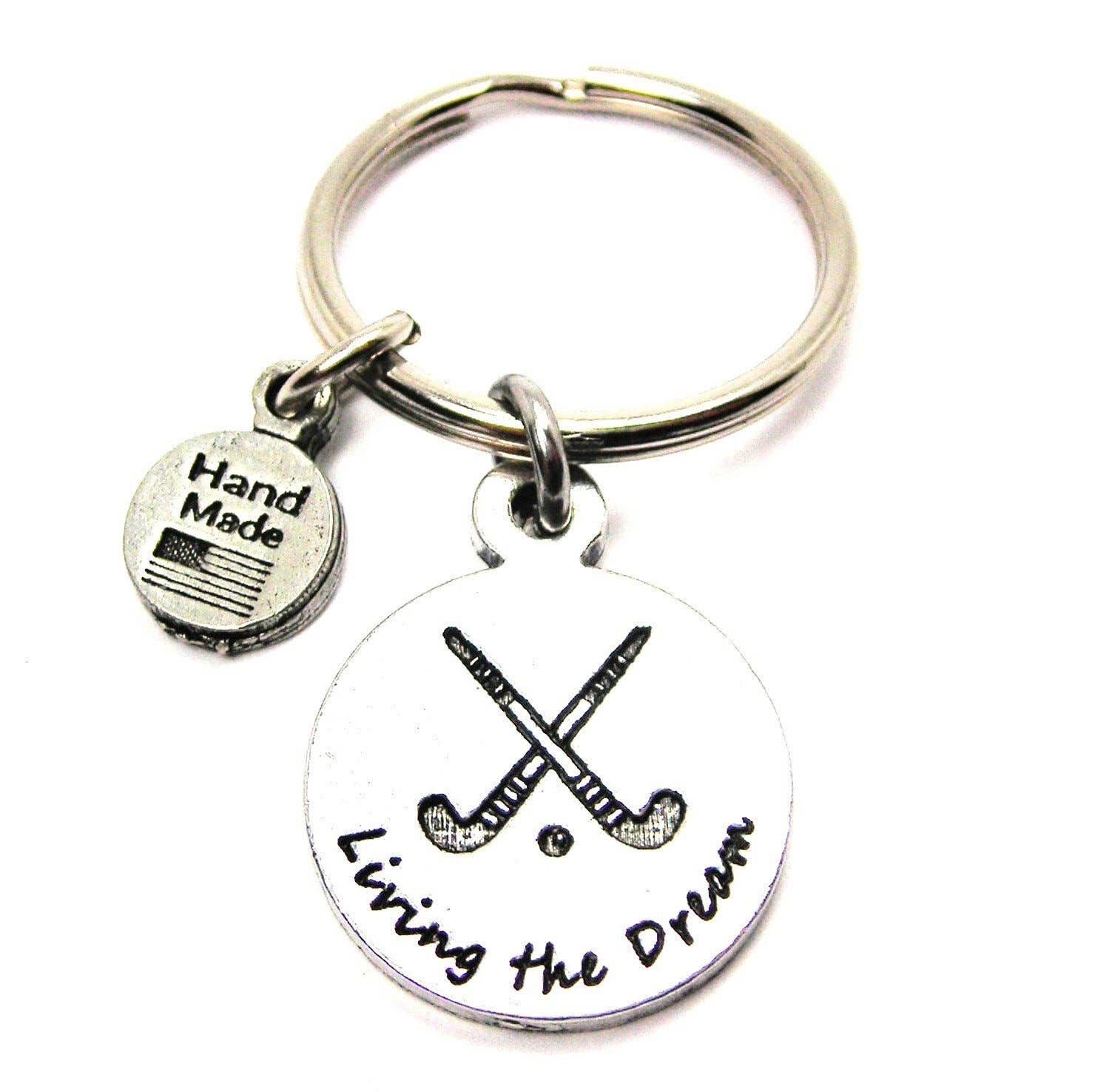 Chubby Chico Charms – wholesale Keychain – Unisex – Living The Dream Field Hockey Key Chain0