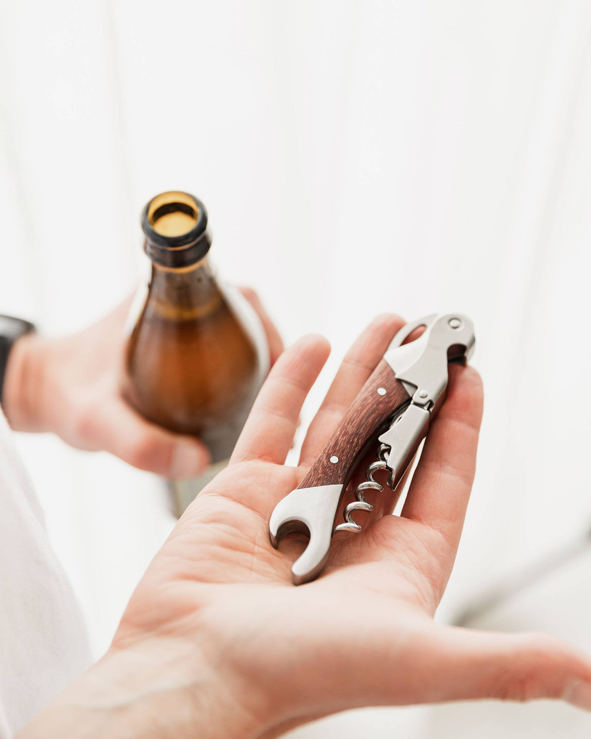 UBERSTAR - Wholesale Bottle/Wine Opener - Stainless Steel and Wood Waiter's Friend Corkscrew1