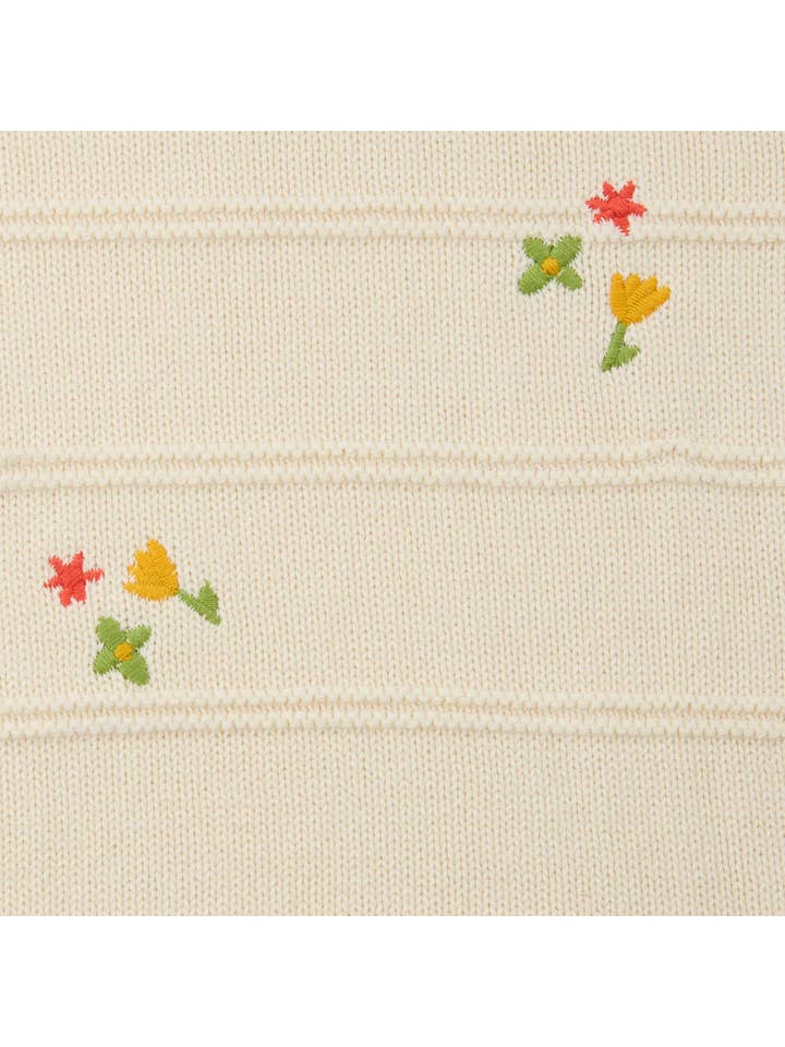 Natural Embroidery Bianca Crew Tank Embroidered S25 for wholesale on Faire