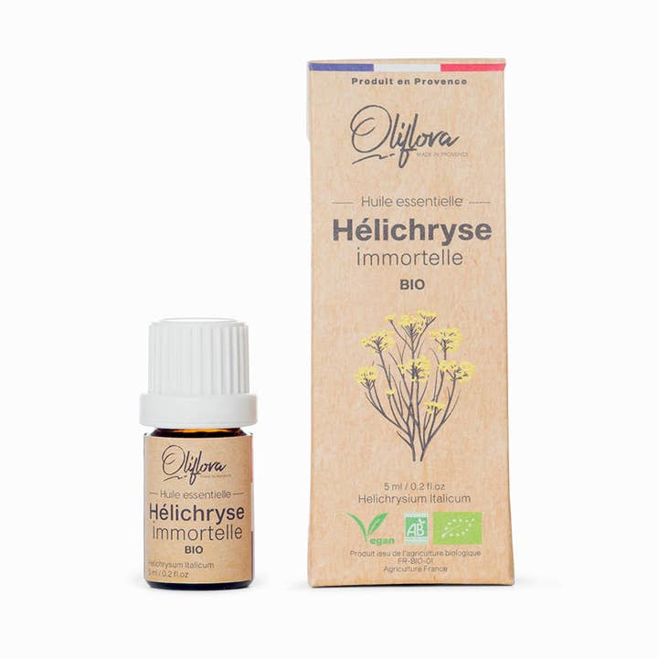 Ekologisk italiensk helichrysum eterisk olja (immortelle) för wholesale av Oliflora