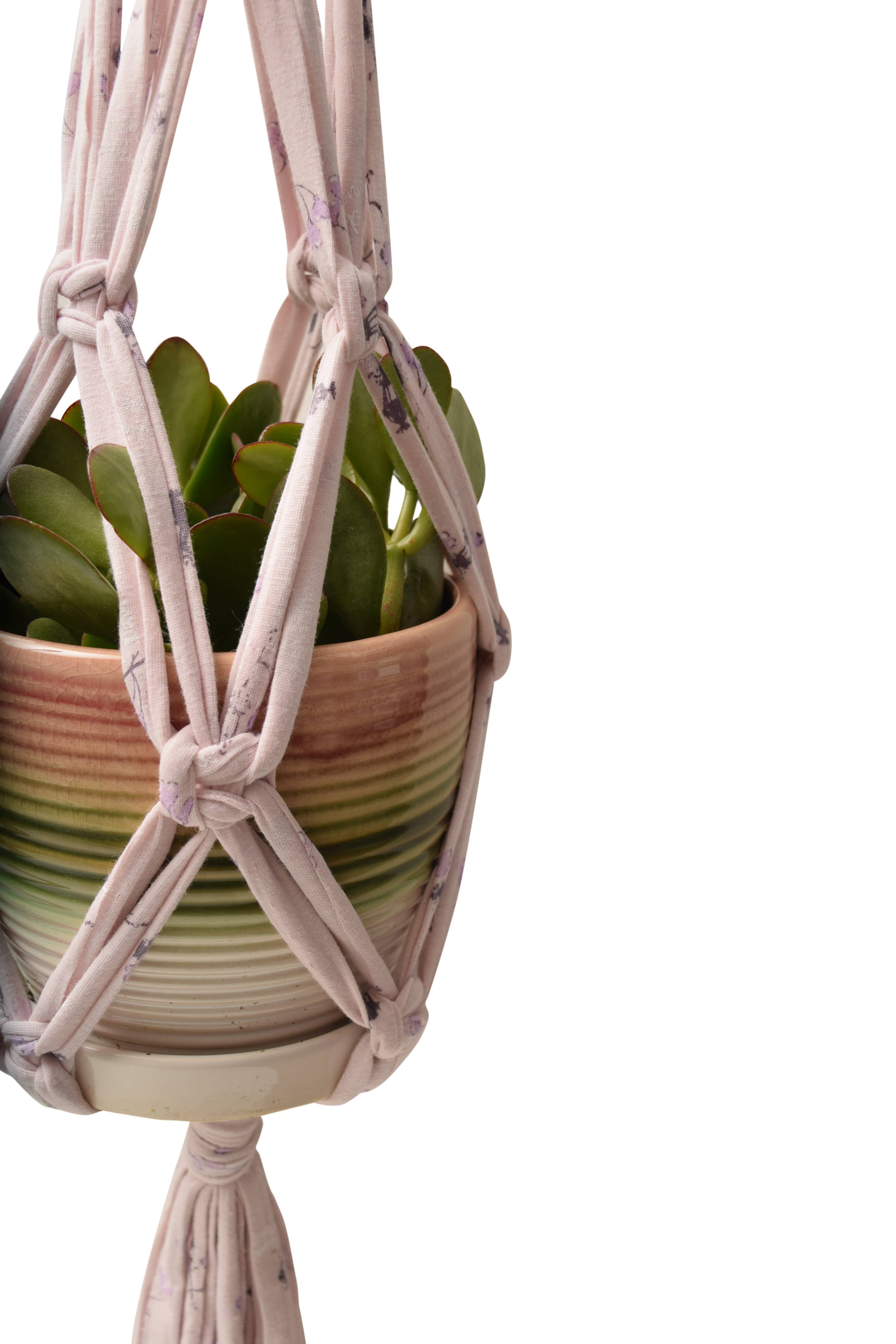 Shreds + rerope - Wholesale DIY Craft Kit - Eco DIY Macrame Plant Hanger Kit5